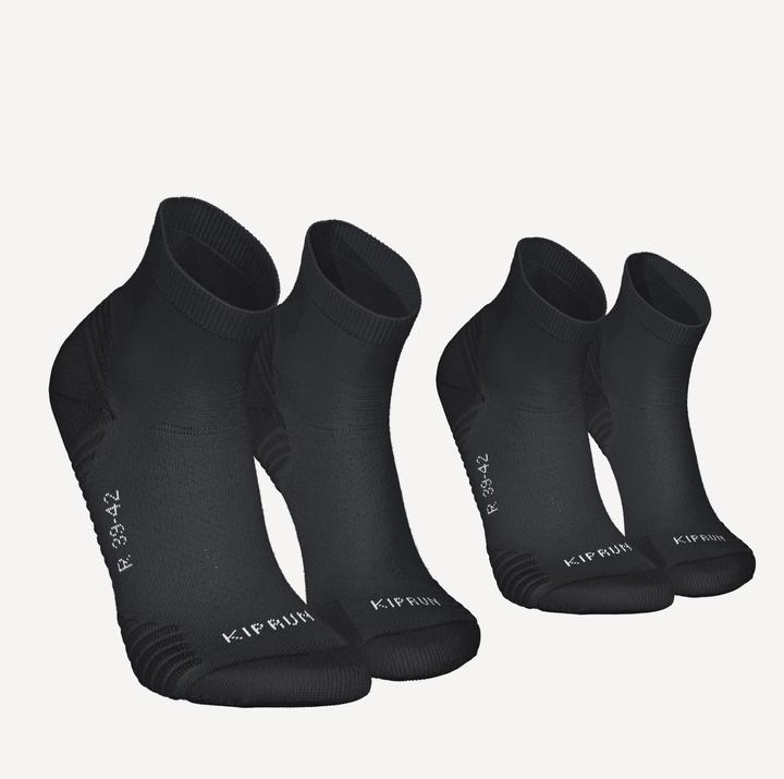 Image du produit Kiprun Chaussettes de course mi-hautes épaisses pack de 2 - Run 500 (43, 46)