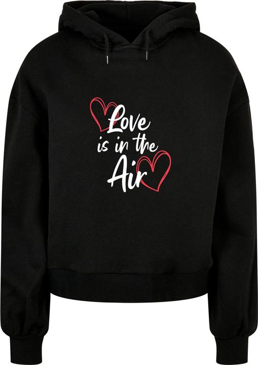 Actual product image Merchcode Ladies Valentines Day - Love is in the Air Organic Oversized Hoody - 113445 (XS)