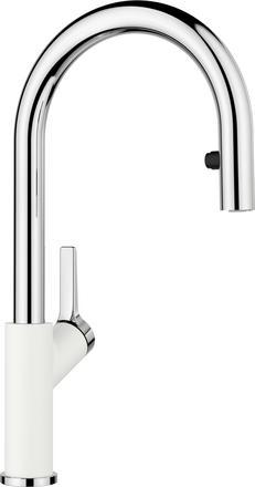 Silgranite white/chrome