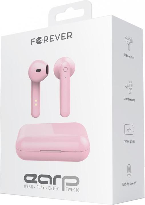 Produktbild Forever Bluetooth-Kopfhörer TWE-110 Earp rosa (Kabellos)