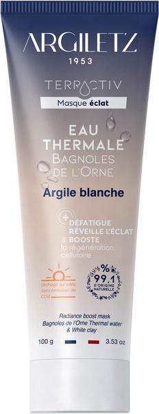 Argiletz Gesichts Maske "Terractiv" für strahlende Haut mit weisser Tonerde und Thermalwasser aus Bagnoles de