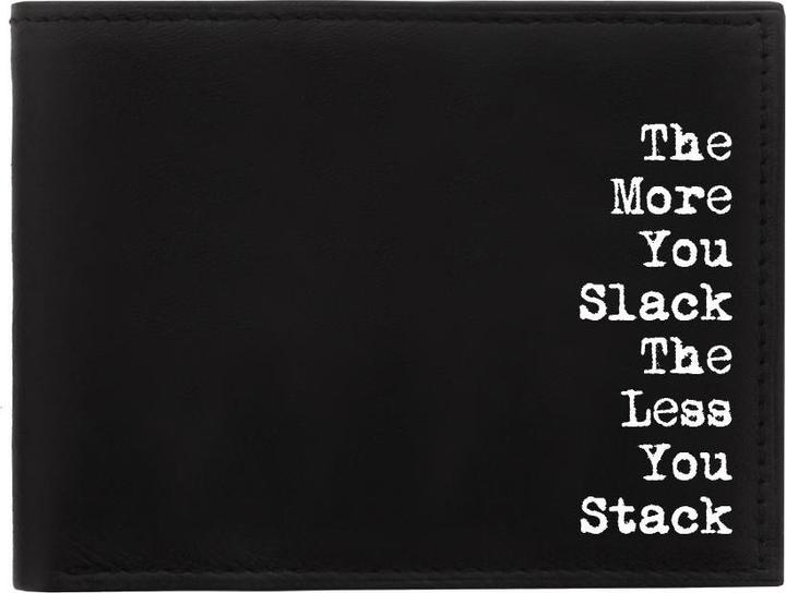 Grindstore The More You Slack Leder Brieftasche Zweifach gefaltet