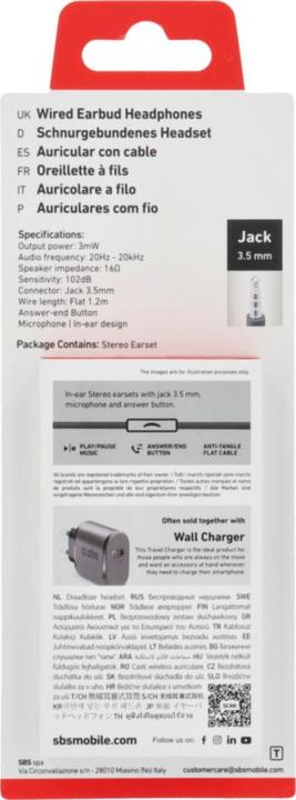 Actual product image SBS In-ear stereo earset Studio Mix 30 (Cable)