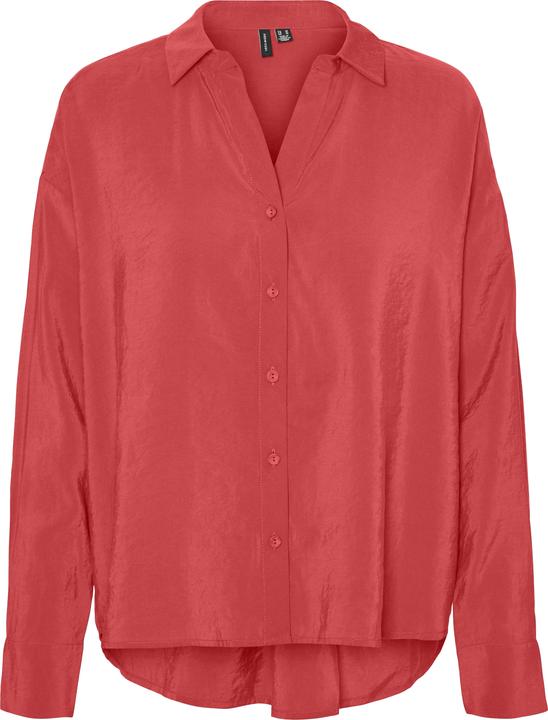 Vero Moda Vmqueeny L/S Oversized Shirt Exp Ga Hemd