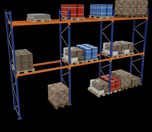 Actual product image Schulte Lagertechnik Pallet rack 3 bays á 2700 mm