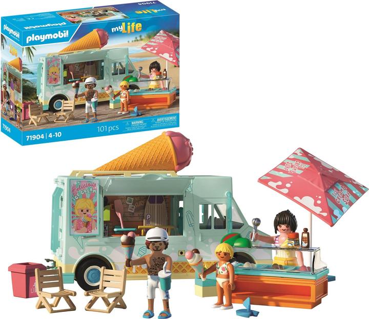 Actual product image Playmobil Ice cream truck with surf shop (71904, Playmobil My Life)