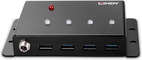 Produktbild Lindy 4 Port USB 3.0 Metal Hub 4 zusätzliche USB 3.0 Anschlüsse (USB-B, 4 Ports)