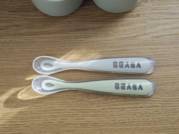 Actual product image Beaba SET OF SILICONE 2 PIECES. POCKETS WITH BOX, Grey