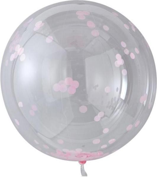 Produktbild Ginger Ray Konfetti Ballons XXL - Pink im 3er Set