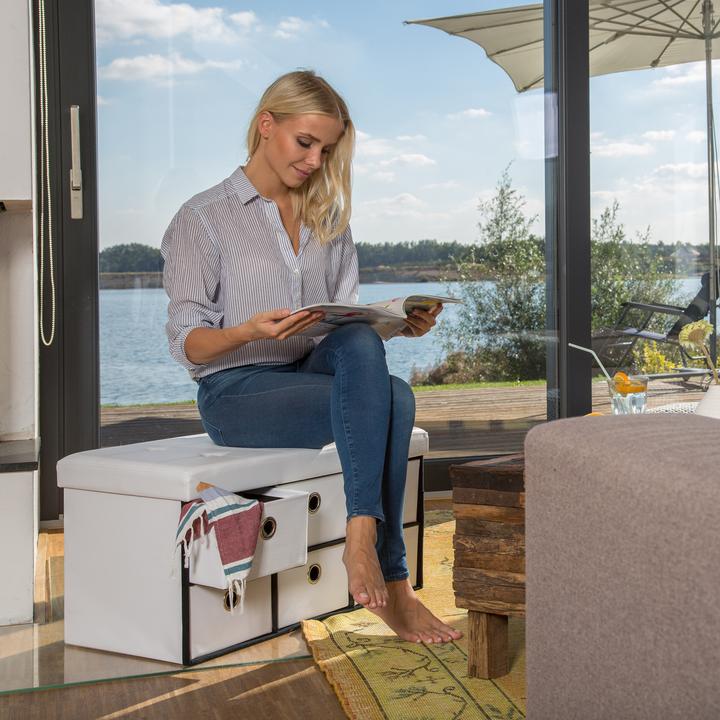 Image du produit Relaxdays Banquette de rangement (76 cm)