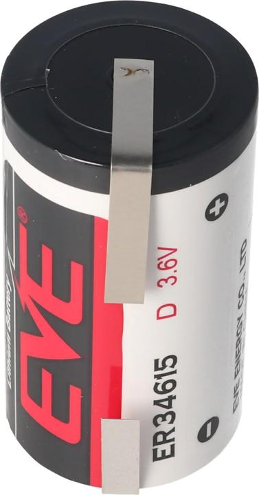 Immagine prodotto Eve Batterie Batterie ER34615 D S, ER34615DSEVE, mit Lötfahnen in U-Form (1 pz., D, 19000 mAh)
