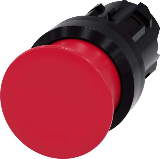 Actual product image Siemens SIRIUS ACT mushroom pushbutton front element plastic, red