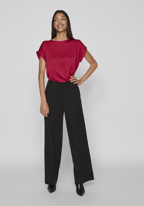 Actual product image Vila Round neckline top with short sleeves (44)