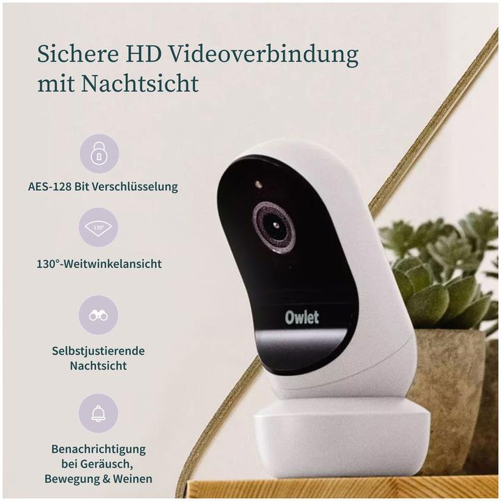 Image du produit Owlet Cam 2, blanc (Vidéo et audio, 30 m)