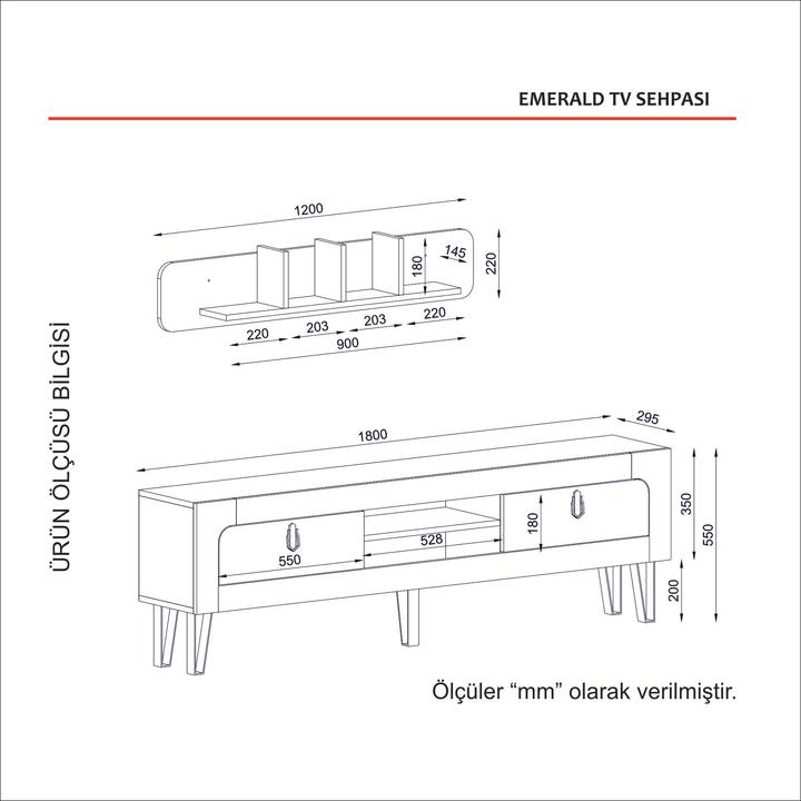 Actual product image Hanah Home Roberto (120 x 22 x 14.5 cm)