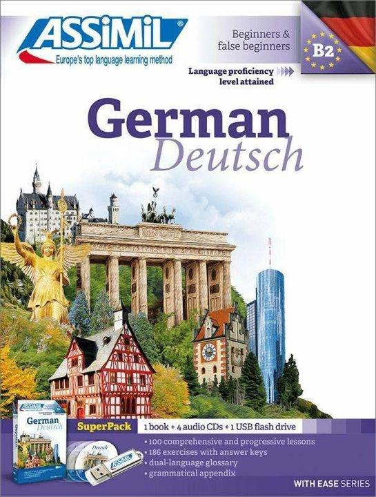 Produktbild German - Audio-Sprachkurs Plus - Niveau A1-B2 (Englisch, Deutsch, Assimil S.A.S., 2022)