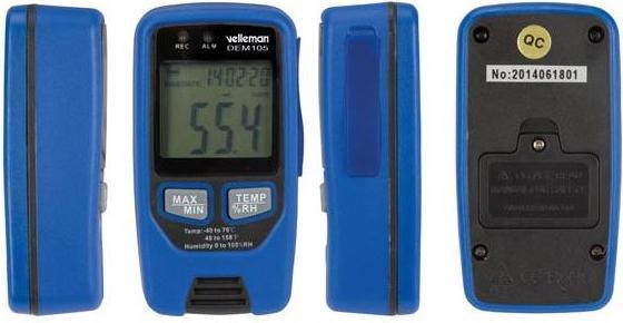 Actual product image Velleman Temperature And Humidity Datalogger With USB Interface (Thermometers)