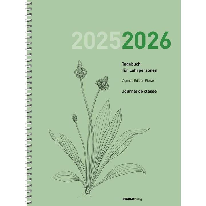 Actual product image Agenda Edition Flower 2025/26 (23 x 30.5 cm, German, French)