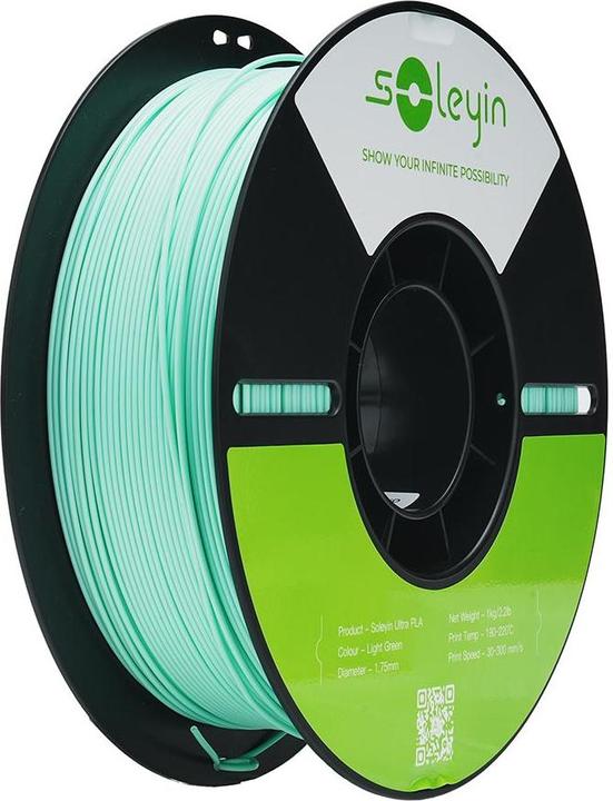 Image du produit Creality Filament Soleyin Ultra-PLA Hellgrün 1.75 mm 1.29 kg (PLA, 1.75 mm, 1290 g, Vert)