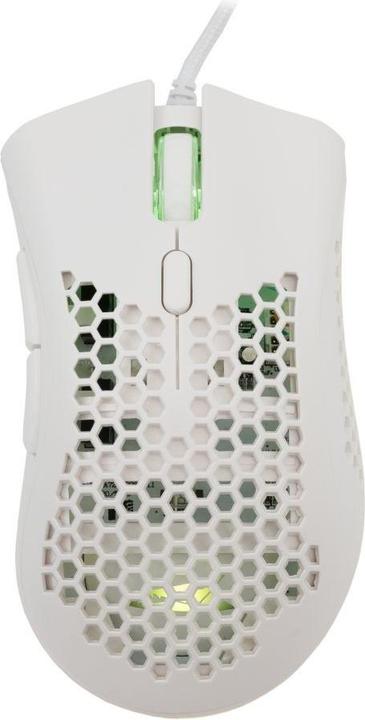 Actual product image Baracuda Gaming Mouse CORAL, 6D, 12800 dpi, White (BGM-031) (Cable)