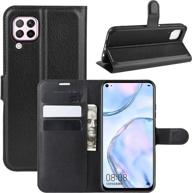 Actual product image MU Classic Litchi Leather Bookcover Series (Huawei P40 Lite)