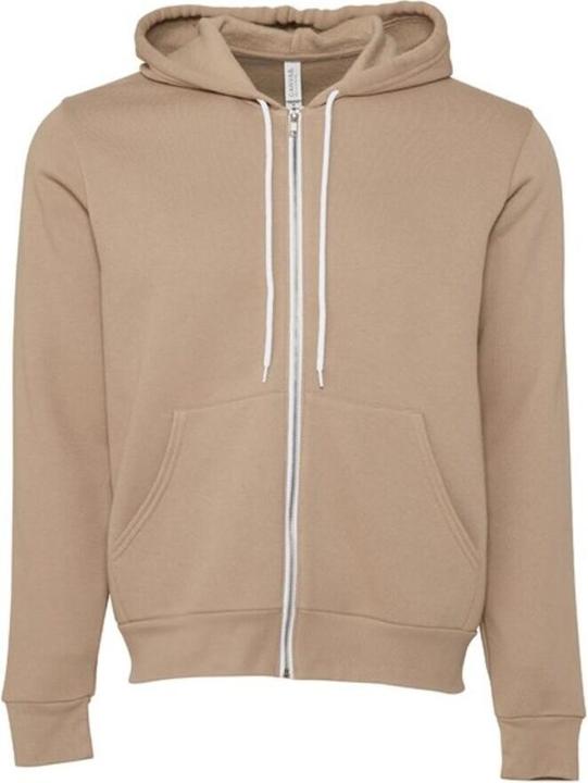 Bella Canvas Kapuzenpullover Durchgehender Reissverschluss