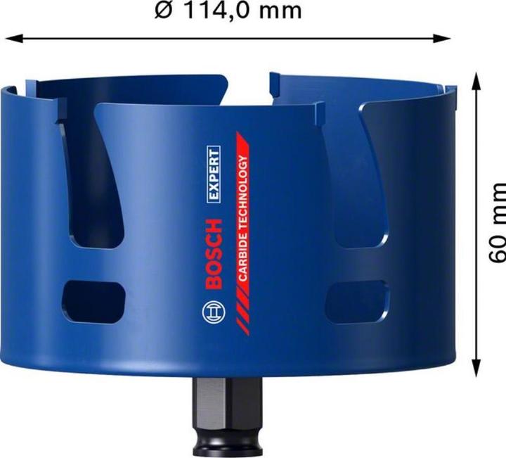 Produktbild Bosch Professional Zubehör EXPERT Construction Material Lochsäge, 114 x 60 mm (114 Millimeter)