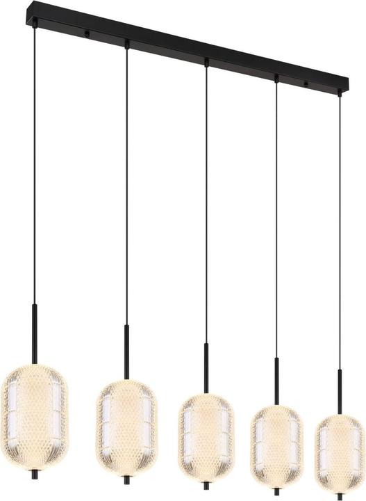 Globo Pendant Lamp Metal Black Matt, 1xled