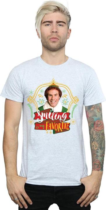 Actual product image Elf Mens Buddy Smiling T-Shirt (XXL)