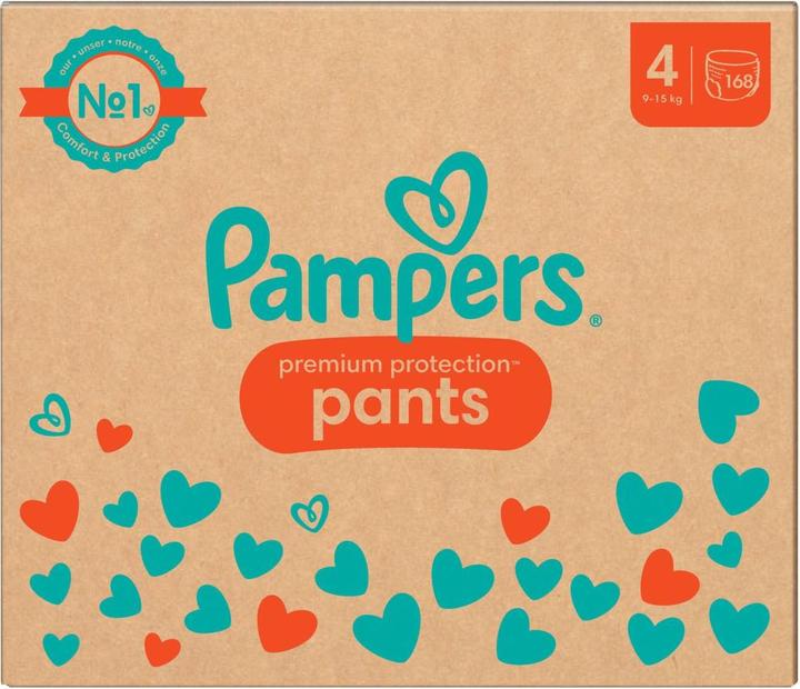 Image du produit Pampers Premium Protection Pants (Taille 4, Pack mensuel, 168 pièce(s))