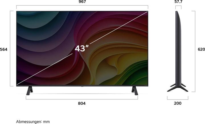 Produktbild LG 43NANO82T6B (43", NANO82, Nano-Cell, 4K, 2024)