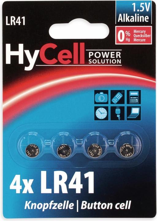 Actual product image HyCell Alkaline LR41 (4 pcs., LR41, 30 mAh)