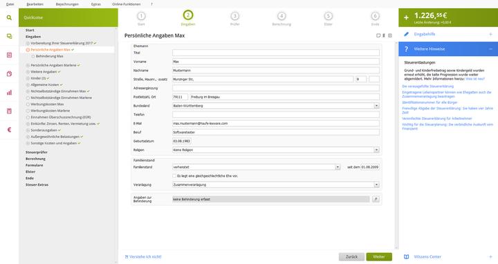 Actual product image Lexware QuickTax 2023 1 license(s) (1 User, 12 months)