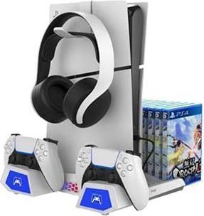 Immagine prodotto NoName Supporto di ricarica RGB multifunzionale con raffreddamento per PS5/PS5 Slim (PS5)