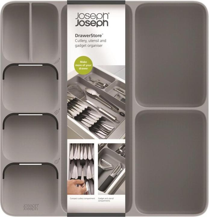 Produktbild Joseph Joseph DrawerStore Besteckeinlage, grau, 38.4x39.7x5.3cm