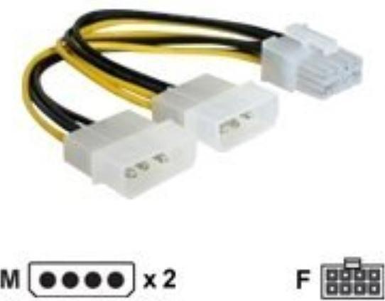 Actual product image Delock Dual PCI-E Adapter