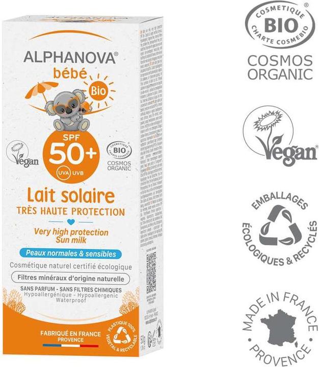 Produktbild Alphanova BB Sonnenmilch Bio SPF50+ Milch (Sonnenmilch, SPF 50+, 50 ml, 50 g)