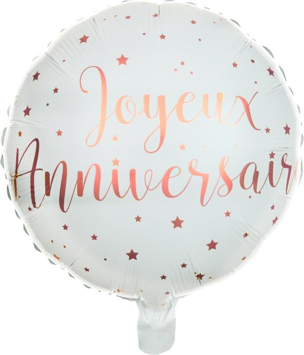 Image du produit Santex Joyeux Anniversaire Ballon or rose 45cm