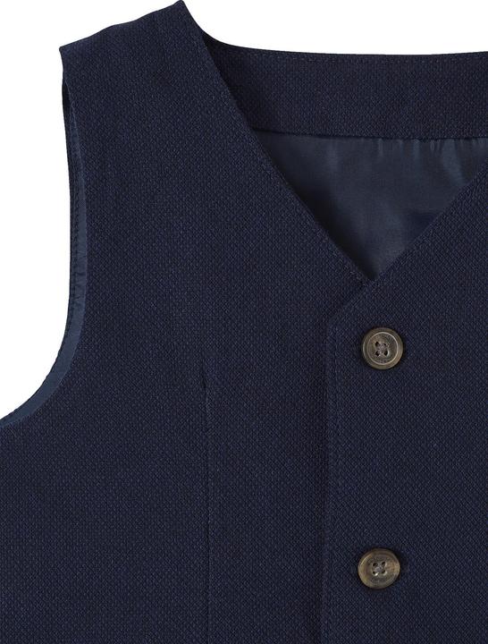 Image du produit Vertbaudet Ensemble festif bébé garçon : chemise, pantalon, gilet & noeud papillon (62)