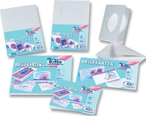 Image du produit Folia Carte-lettre A6 100pcs blanc