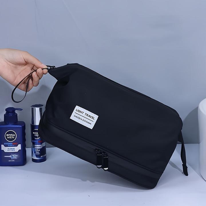 Produktbild Only-Bags.Store Grosse Kapazität Reise-Toilettenbeutel mit mehreren Fächern, für Geschäftsreise und Geschenk