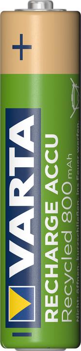 Actual product image Varta Recharge Accu Recycled (4 pcs., AAA, 800 mAh)