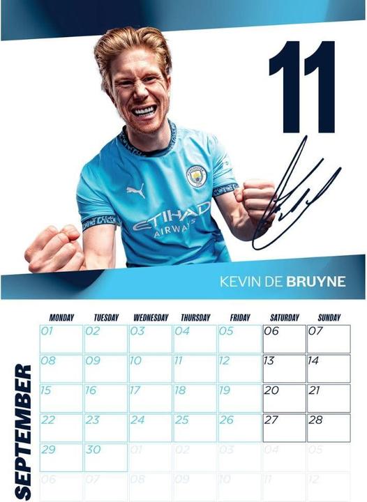 Immagine prodotto Manchester City FC Calendario da Parete (A3)