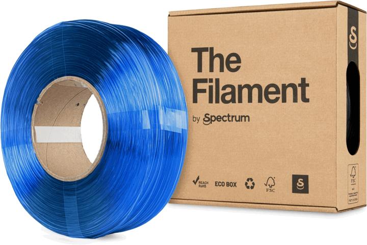 Immagine prodotto Il filamento ReFill PETG 1,75mm BLU TRASPARENTE 1kg (PETG, 1.75 mm, 1000 g, Trasparente)