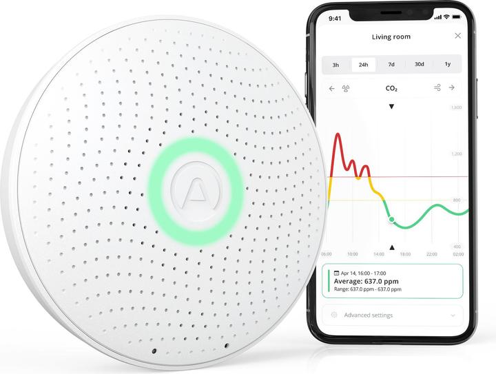Airthings Wave Plus Room Air Sensor