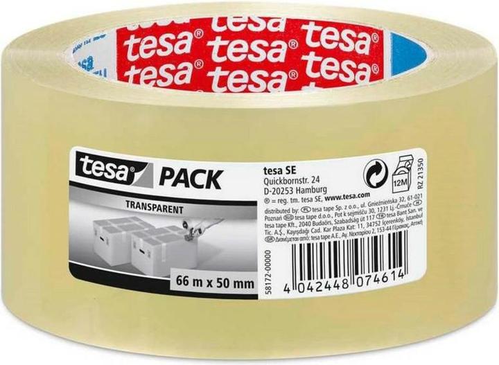 Actual product image tesa Standard packing tape 66 M x 48 mm, clear (48 mm)