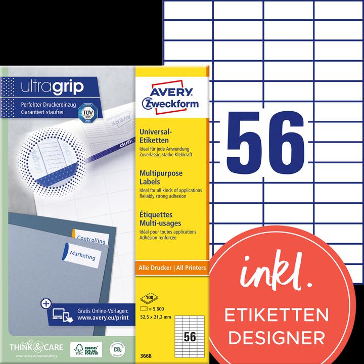 Avery Universele etiketten