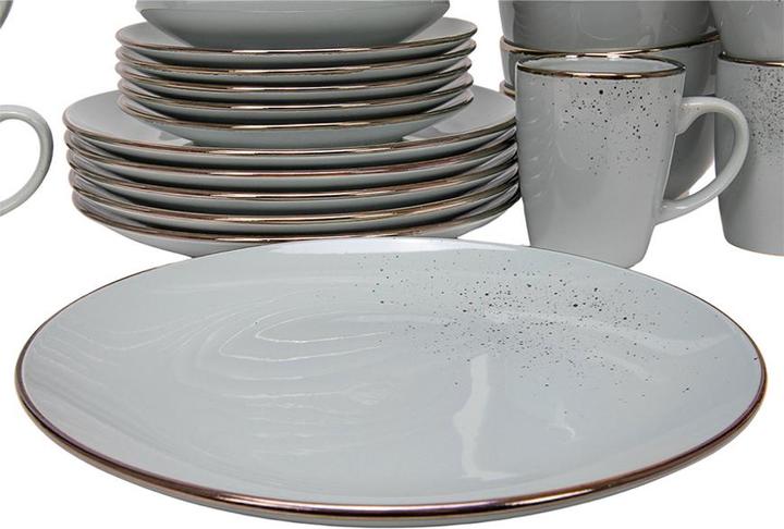 Image du produit Tavola Set de vaisselle 30 pièces Lucca gris (30 pièce(s))