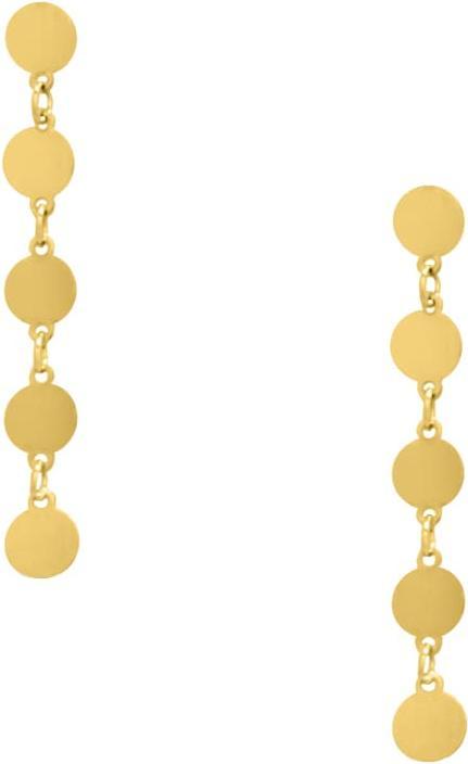 Candy Ohrringe Maya, 925 Sterling Silber, vergoldet (925 Sterling Silber, 18k vergoldet)
