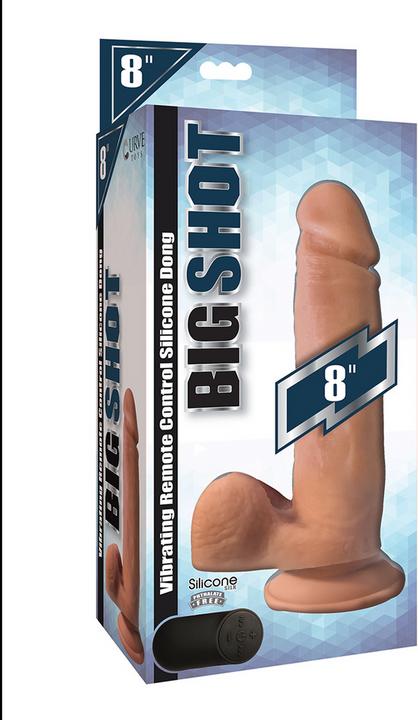 Actual product image Curve Toys Vibrating Remote Control Silicone Dildo with Balls